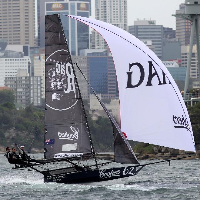 Coopers 62-Rag and Famish Hotel had a great regatta to take second place overall - JJ Giltinan 18ft Skiff Championship © Frank Quealey /Australian 18 Footers League http://www.18footers.com.au